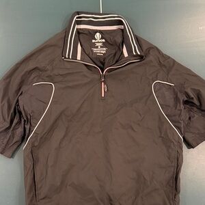 Sunice Women’s Golf Wind Pullover – Black with White Trim – Size S